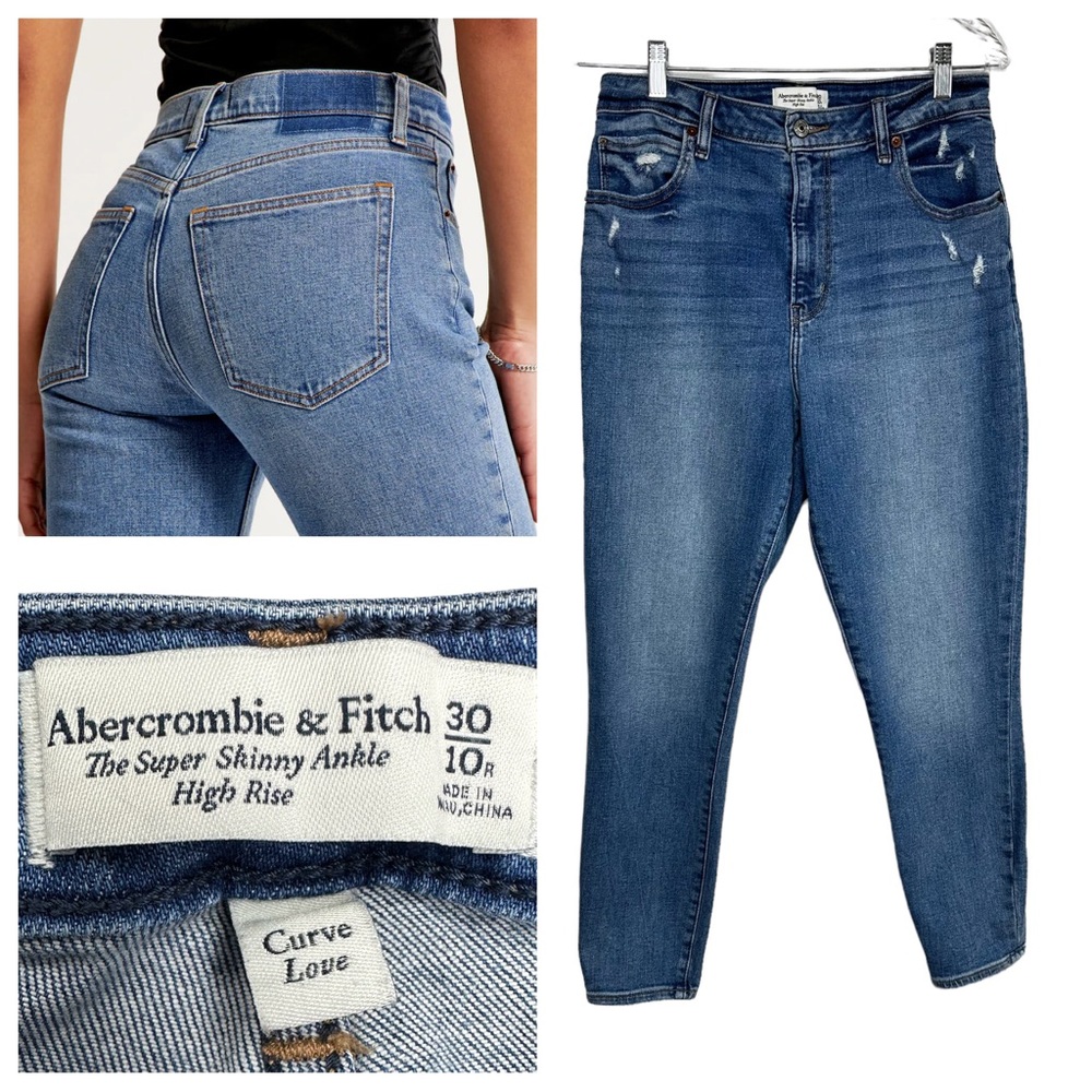 Abercrombie & Fitch Blue High Rise Jeans